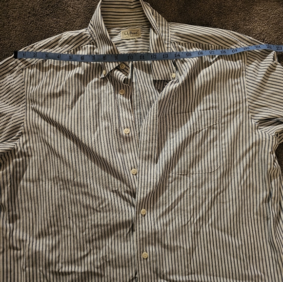 LL bean striped button down - Picture 4 of 4